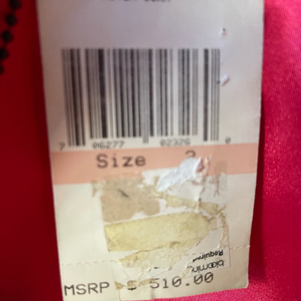 ABS Allen Schwartz Pink Strapless Front-Slit Gown 2 - Picture 6 of 10
